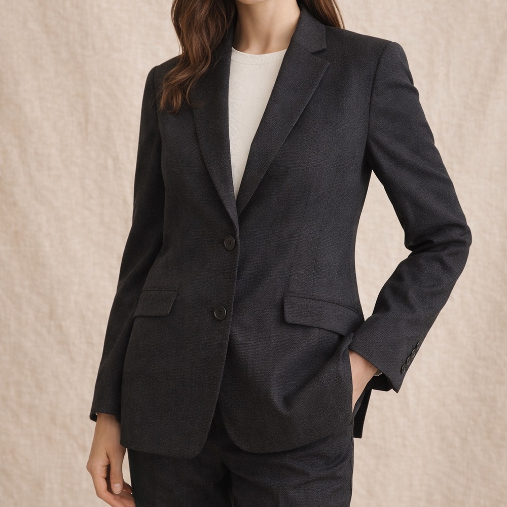 Lafayette 148 New York Virgin Wool Blend Tailored Blazer – Size 14